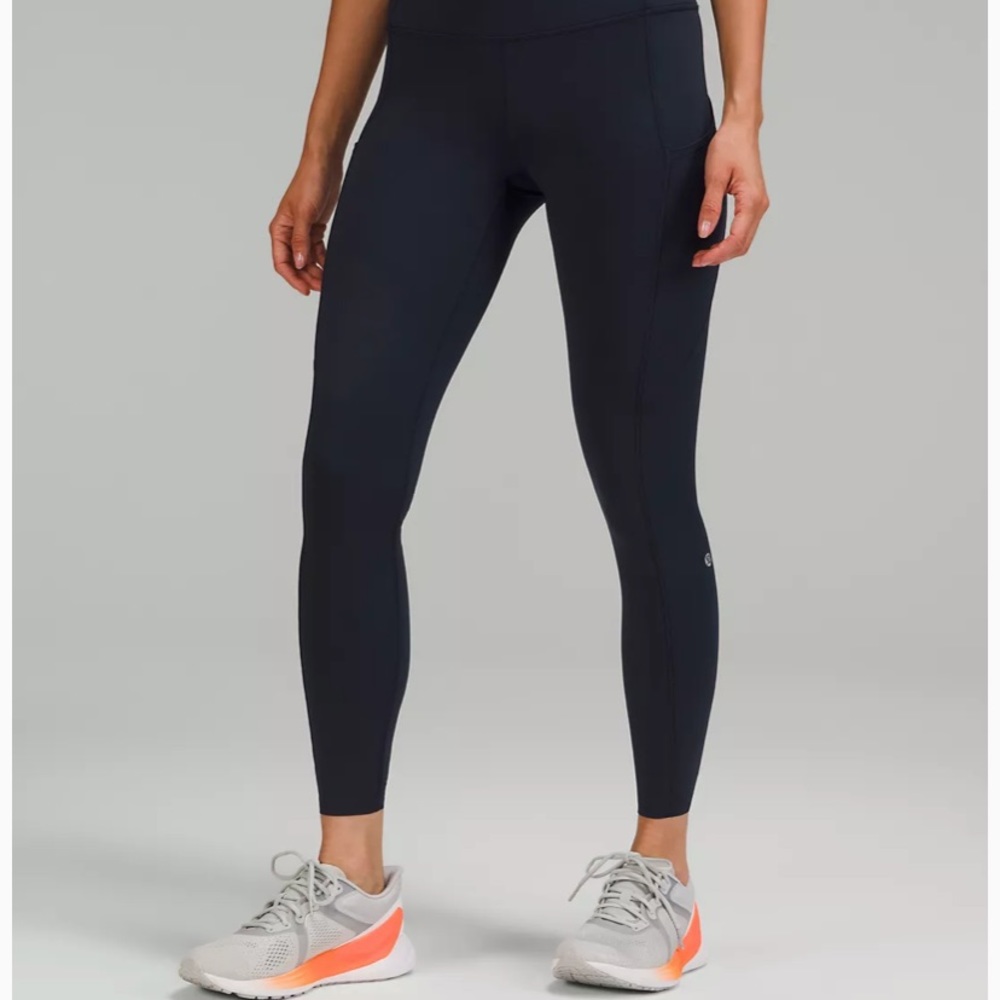 Fast and Free High Rise Tight 25” Navy Blue